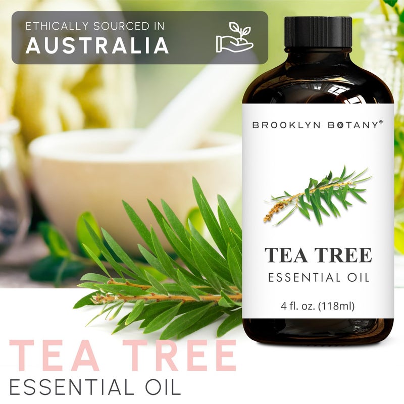 Brooklyn Botany Tea Tree Essential Oil - Huge 4 Fl Oz - 100% Pure and Natural - Premium Grade with Dropper - for Aromatherapy and Diffuser - Image 5